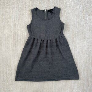 Lane Bryant Gray Ribbed Cotton Sleeveless Sweater Dress 14/16